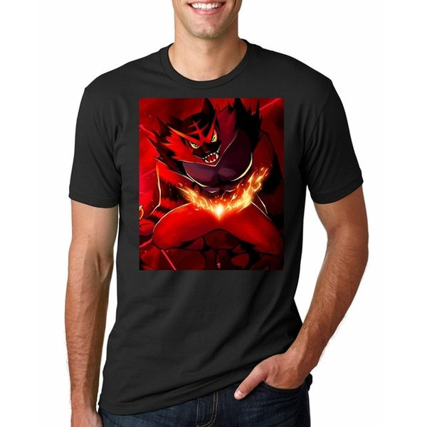 Men Funy tshirt Incineroar Short Sleeve O-Neck Tops Tee men t shirt