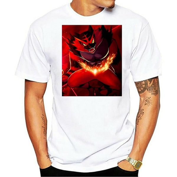 Men Funy tshirt Incineroar Short Sleeve O-Neck Tops Tee men t shirt